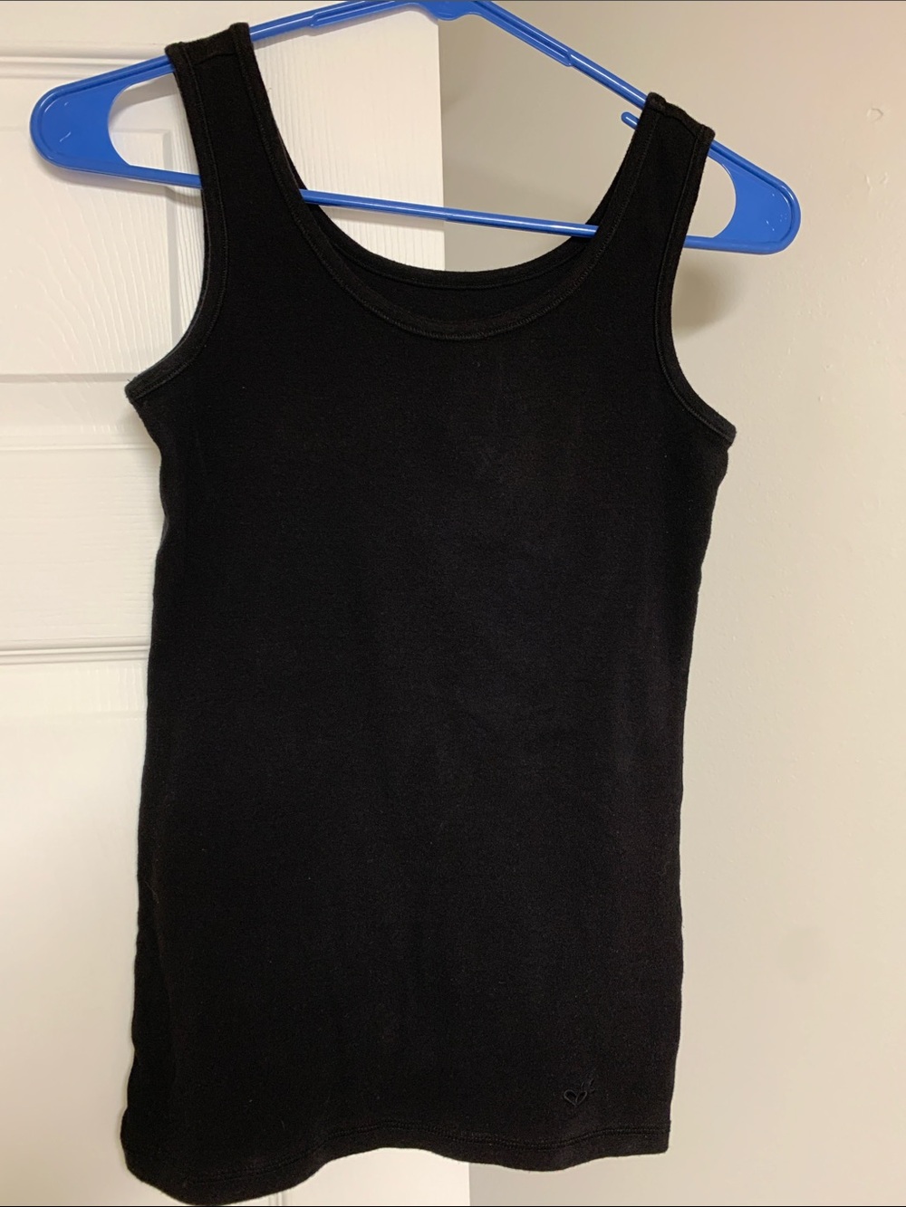 Justice Black Graphic Ribbed Tank Top